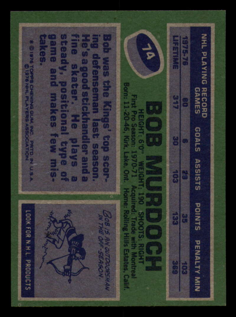 1976-77 Topps Hockey  #6 - #85 - Complete your set - Pick your Card - Picture 337 of 423