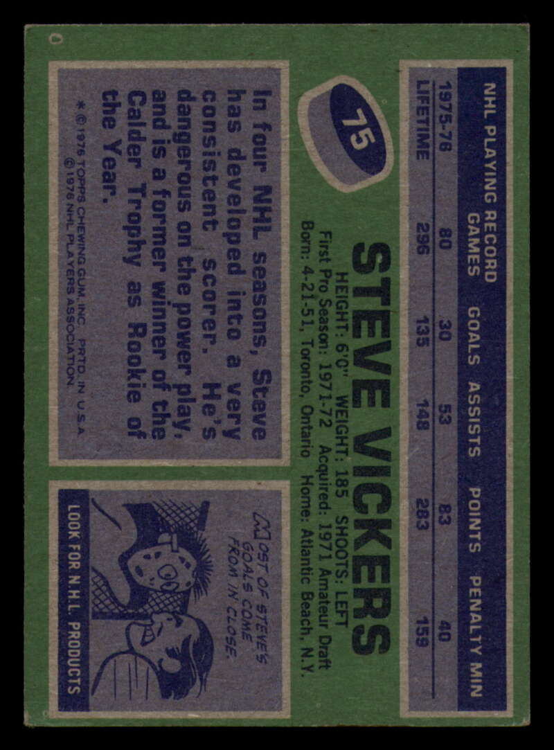 1976-77 Topps Hockey  #6 - #85 - Complete your set - Pick your Card - Picture 349 of 423