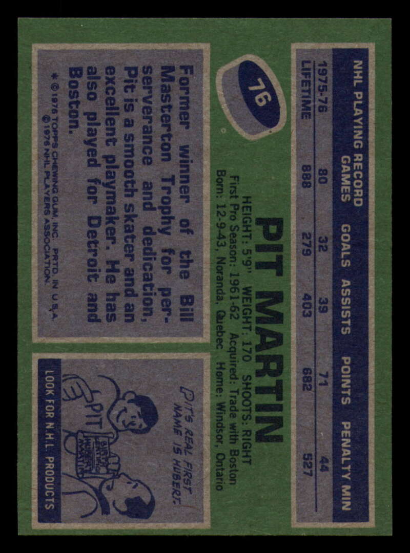 1976-77 Topps Hockey  #6 - #85 - Complete your set - Pick your Card - Picture 355 of 423