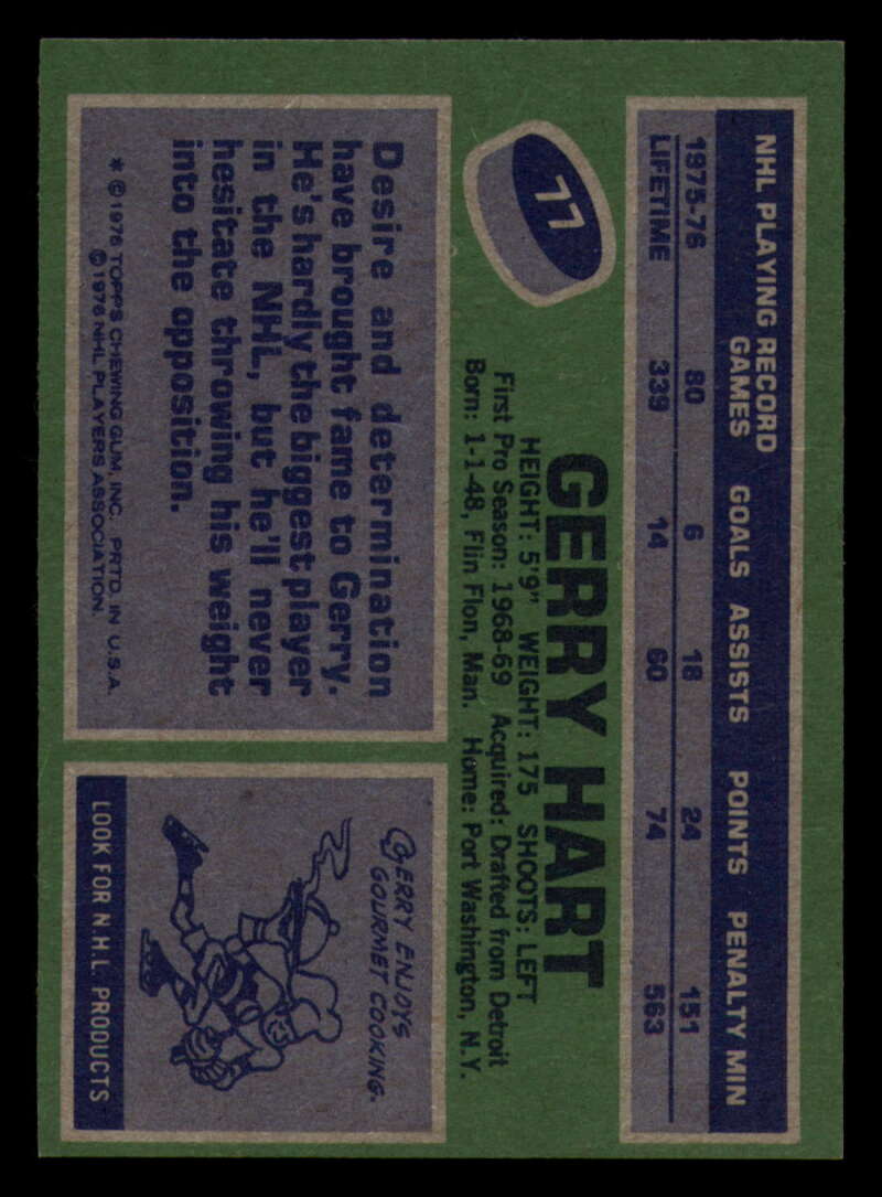 1976-77 Topps Hockey  #6 - #85 - Complete your set - Pick your Card - Picture 361 of 423