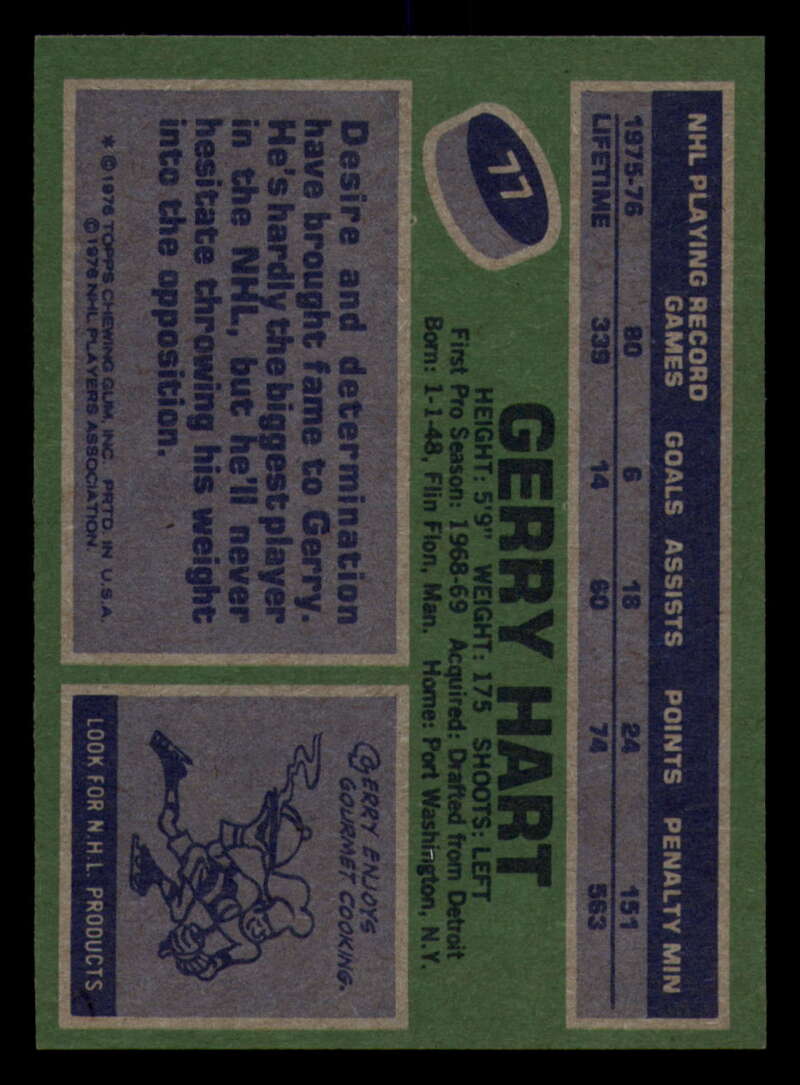 1976-77 Topps Hockey  #6 - #85 - Complete your set - Pick your Card - Picture 367 of 423