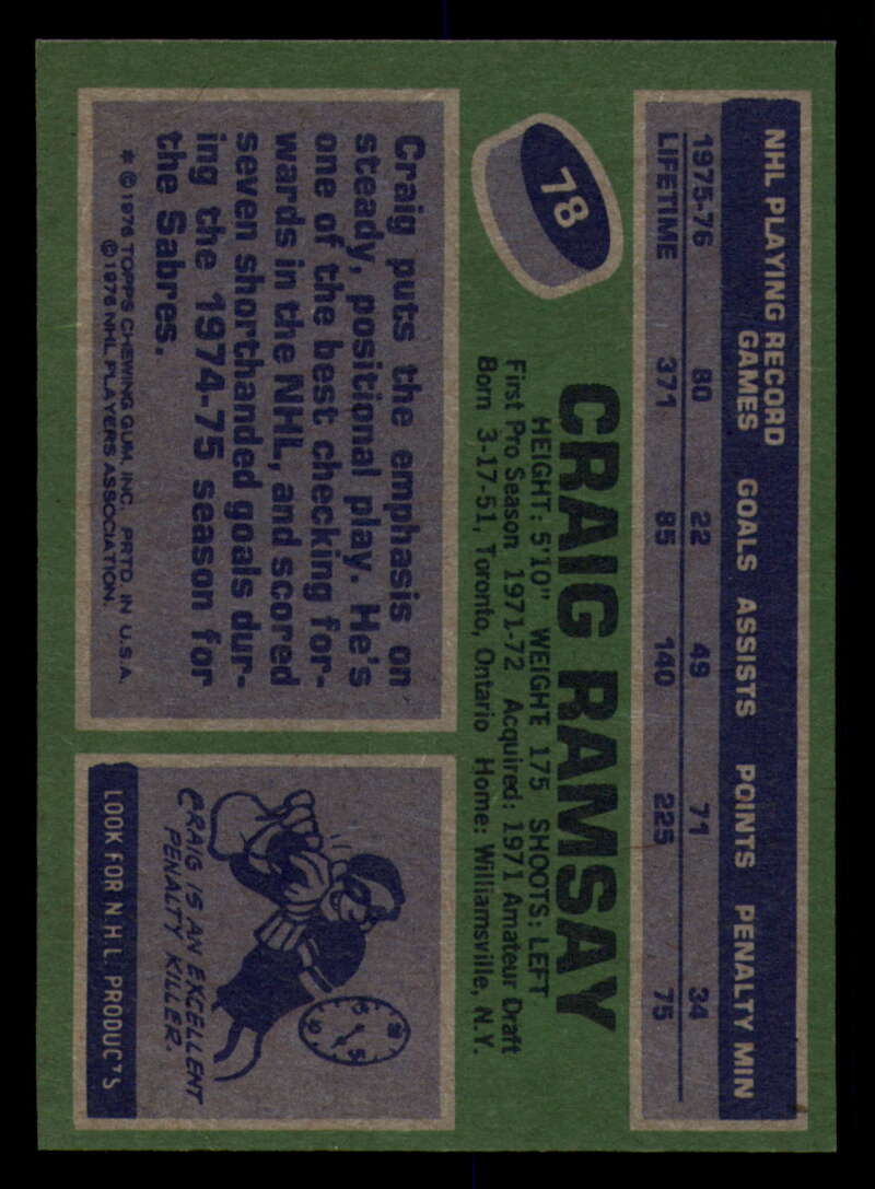 1976-77 Topps Hockey  #6 - #85 - Complete your set - Pick your Card - Picture 371 of 423