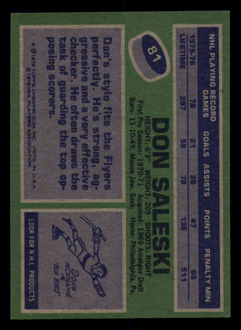 1976-77 Topps Hockey  #6 - #85 - Complete your set - Pick your Card - Picture 383 of 423