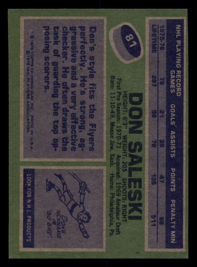 1976-77 Topps Hockey  #6 - #85 - Complete your set - Pick your Card - Picture 385 of 423