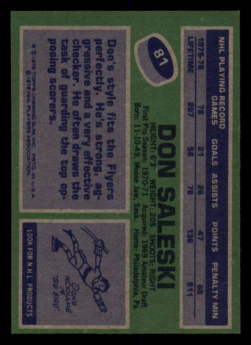 1976-77 Topps Hockey  #6 - #85 - Complete your set - Pick your Card - Picture 387 of 423