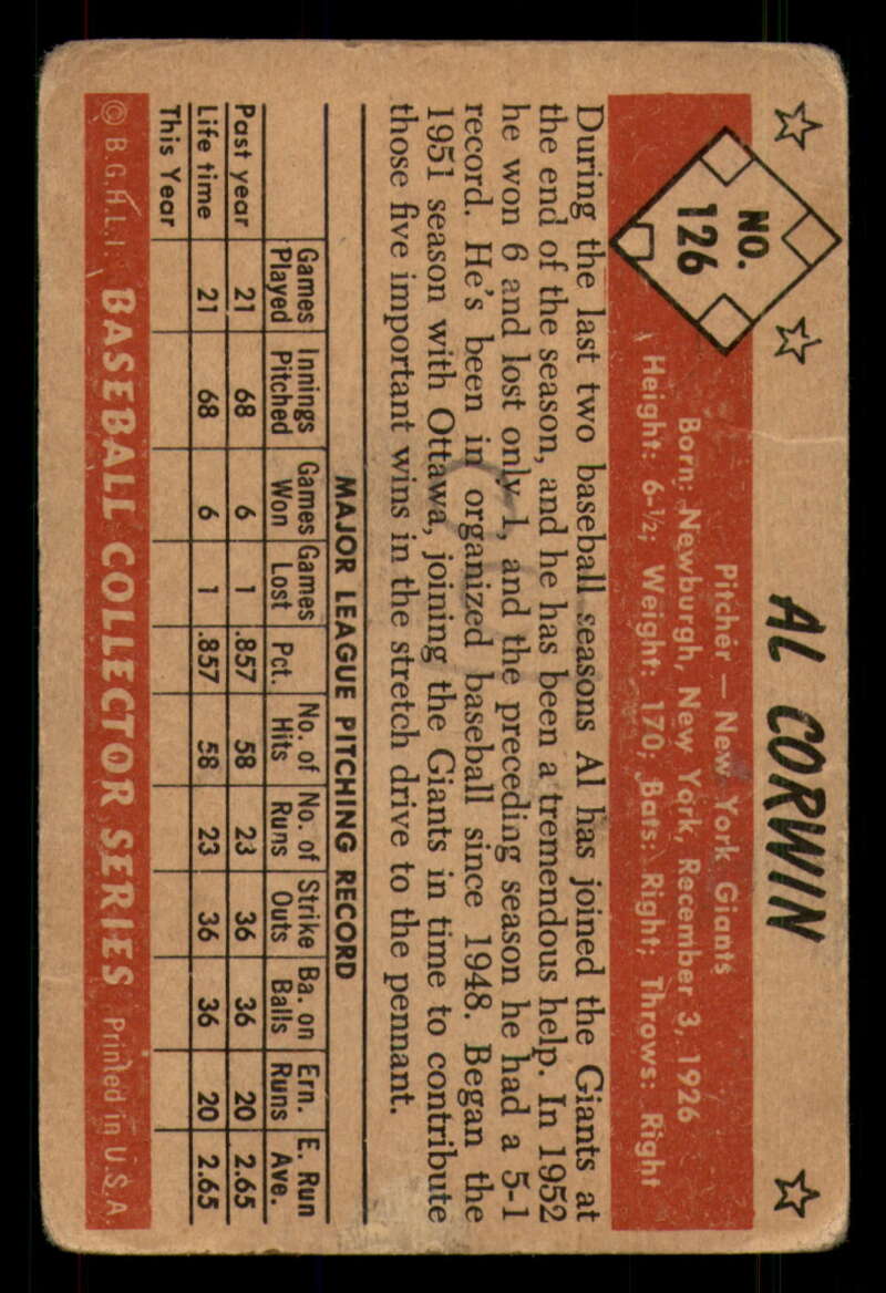 1953 Bowman Color Baseball #1 - 160 Complete Your Set-You Pick The Card - Picture 193 of 215