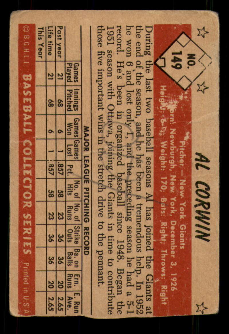 1953 Bowman Color Baseball #1 - 160 Complete Your Set-You Pick The Card - Picture 209 of 215