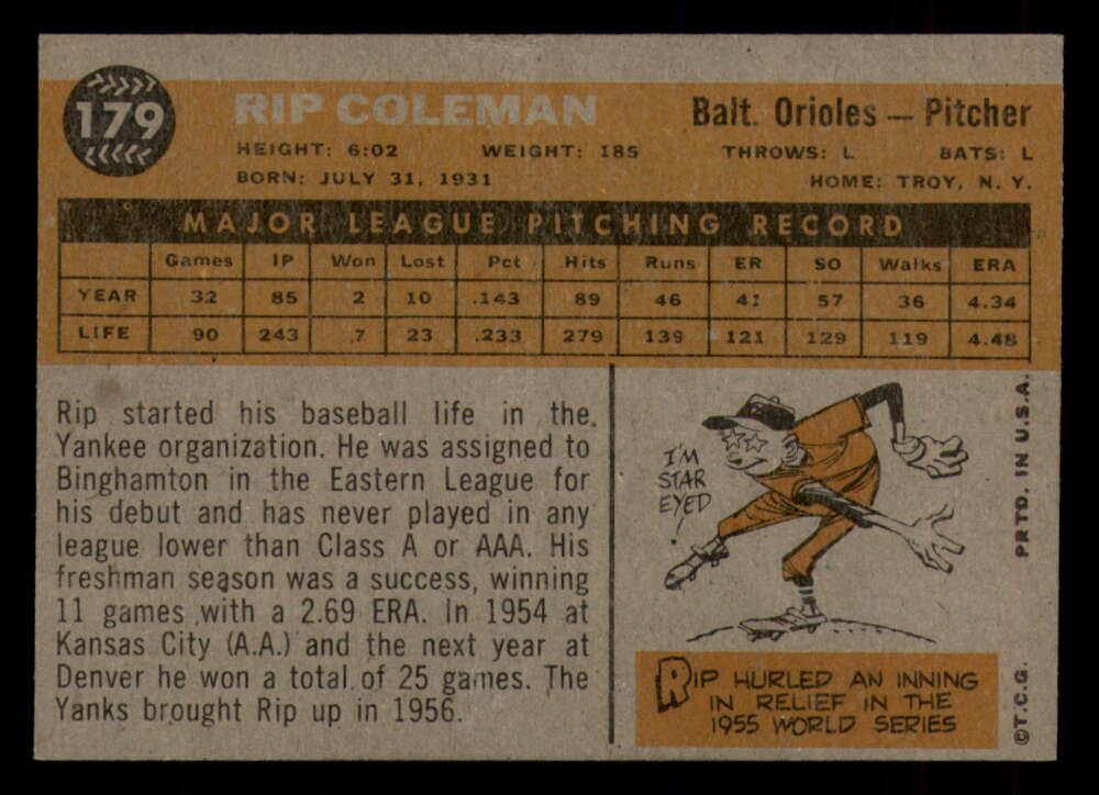 1960 Topps Baseball #91 to #180 - Complete your set - Pick your card - Picture 451 of 455