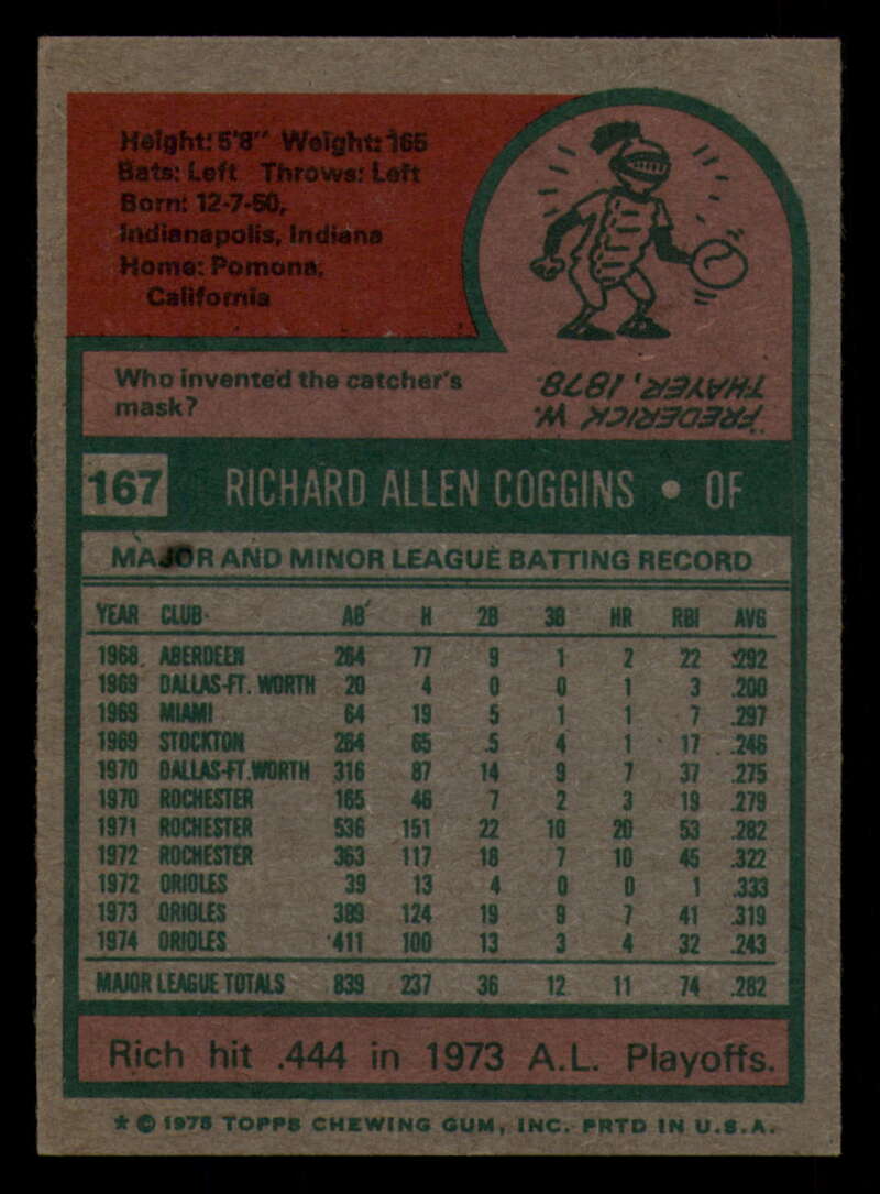 1975 Topps Baseball #166 - #259 - Complete your set - Pick your card - Picture 19 of 451