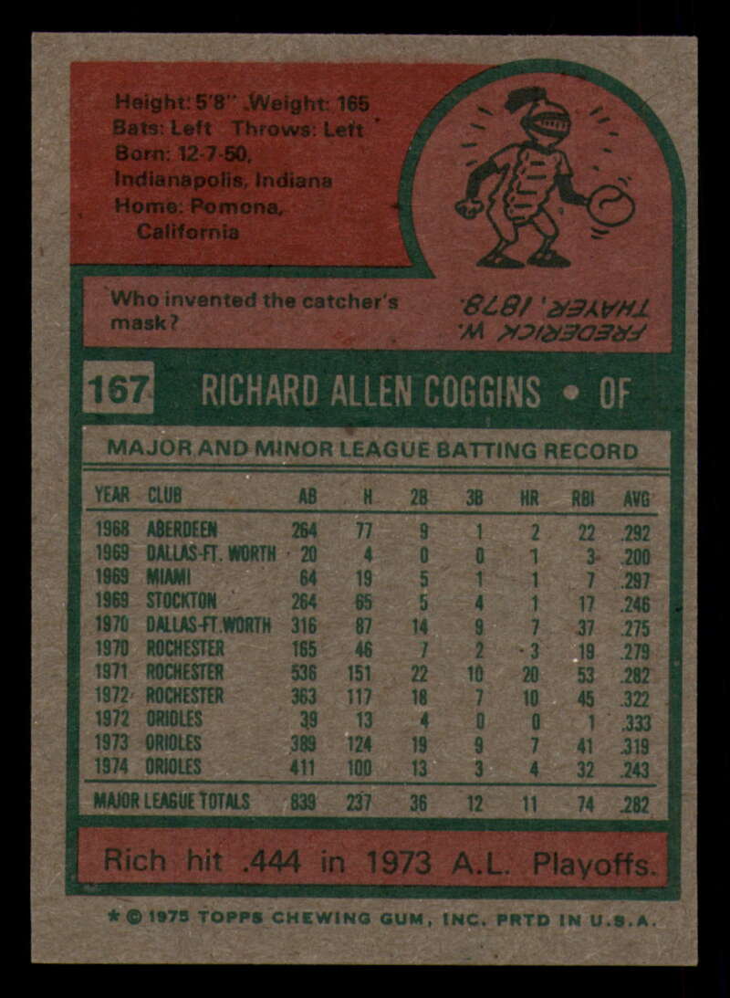 1975 Topps Baseball #166 - #259 - Complete your set - Pick your card - Picture 15 of 451