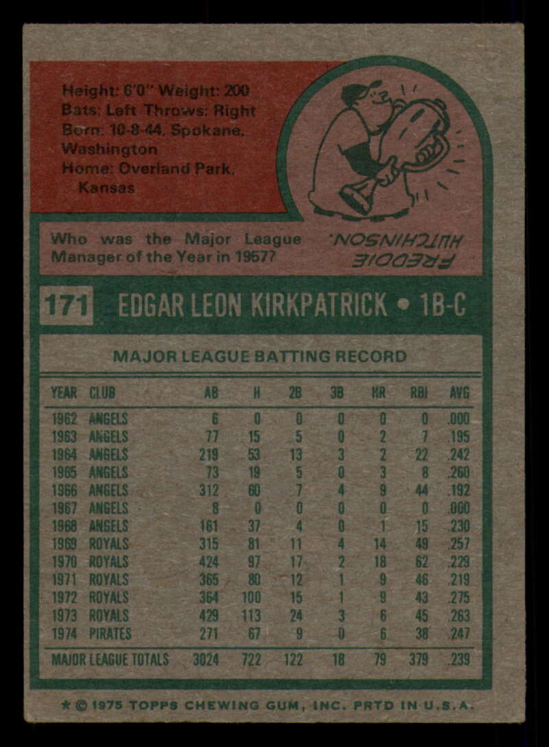 1975 Topps Baseball #166 - #259 - Complete your set - Pick your card - Picture 55 of 451