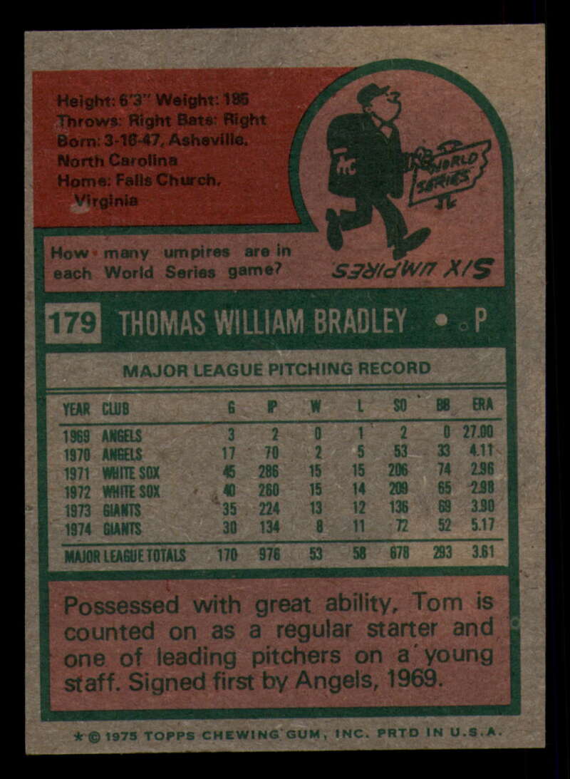 1975 Topps Baseball #166 - #259 - Complete your set - Pick your card - Picture 111 of 451