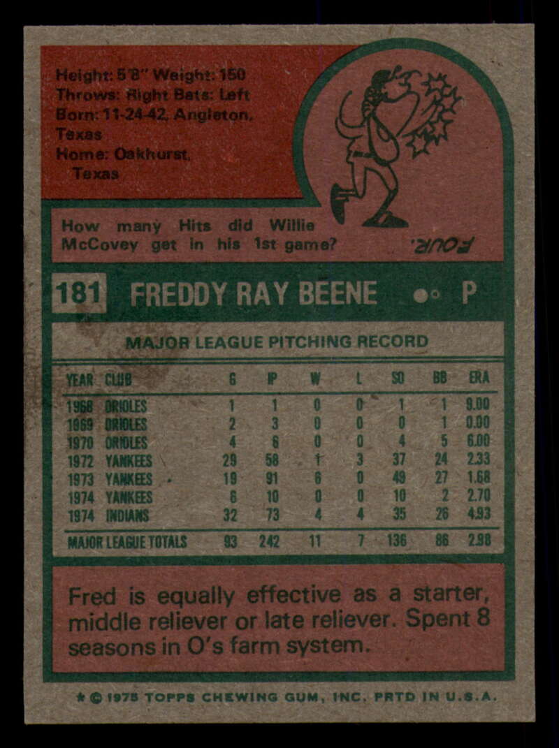 1975 Topps Baseball #166 - #259 - Complete your set - Pick your card - Picture 123 of 451