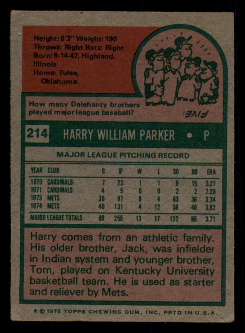 1975 Topps Baseball #166 - #259 - Complete your set - Pick your card - Picture 221 of 451