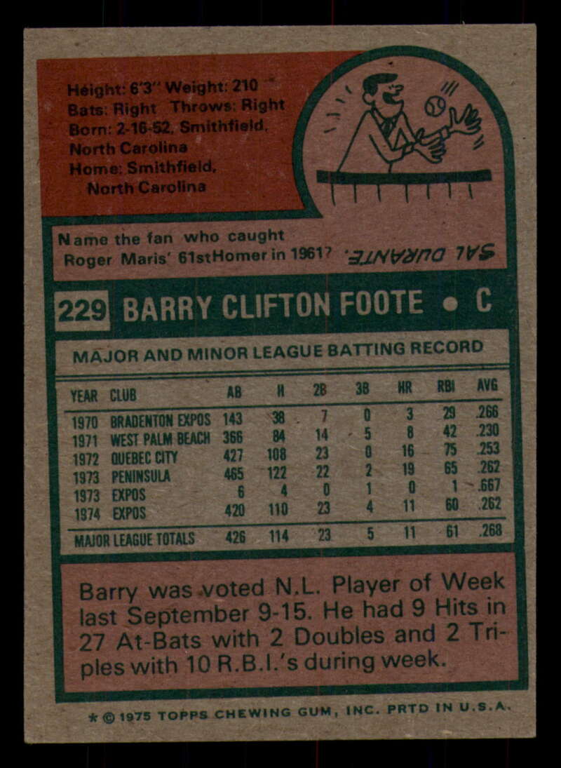 1975 Topps Baseball #166 - #259 - Complete your set - Pick your card - Picture 293 of 451