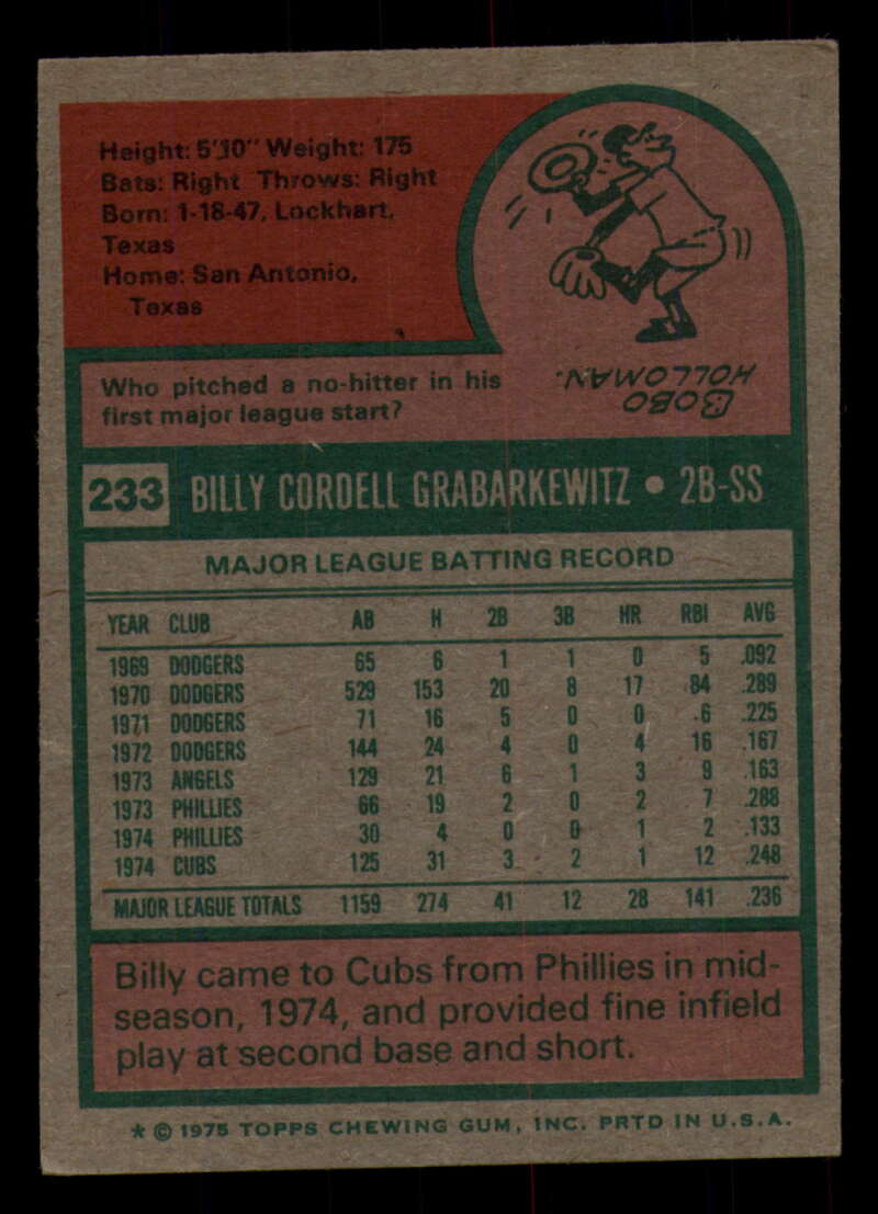 1975 Topps Baseball #166 - #259 - Complete your set - Pick your card - Picture 317 of 451