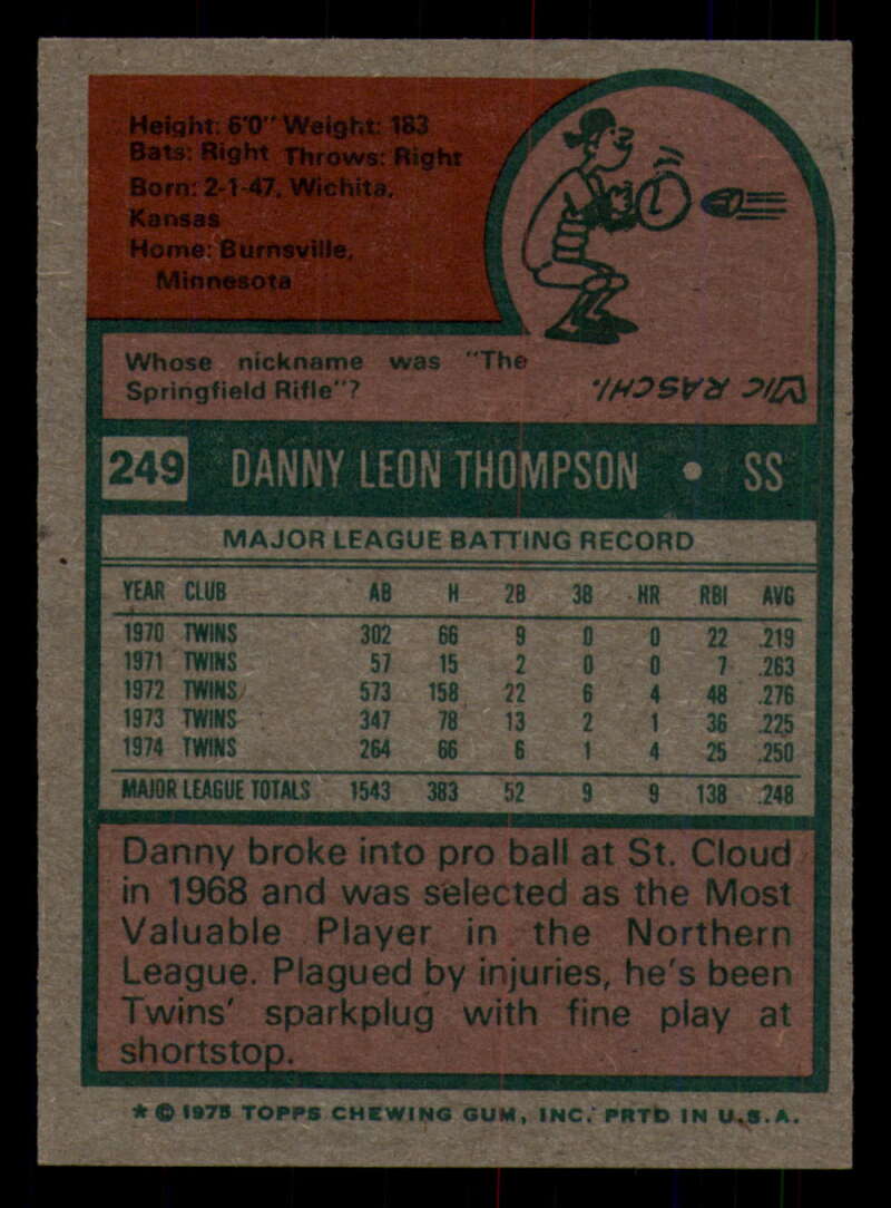 1975 Topps Baseball #166 - #259 - Complete your set - Pick your card - Picture 375 of 451