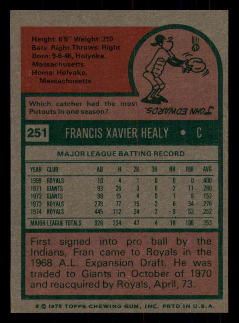 1975 Topps Baseball #166 - #259 - Complete your set - Pick your card - Picture 385 of 451