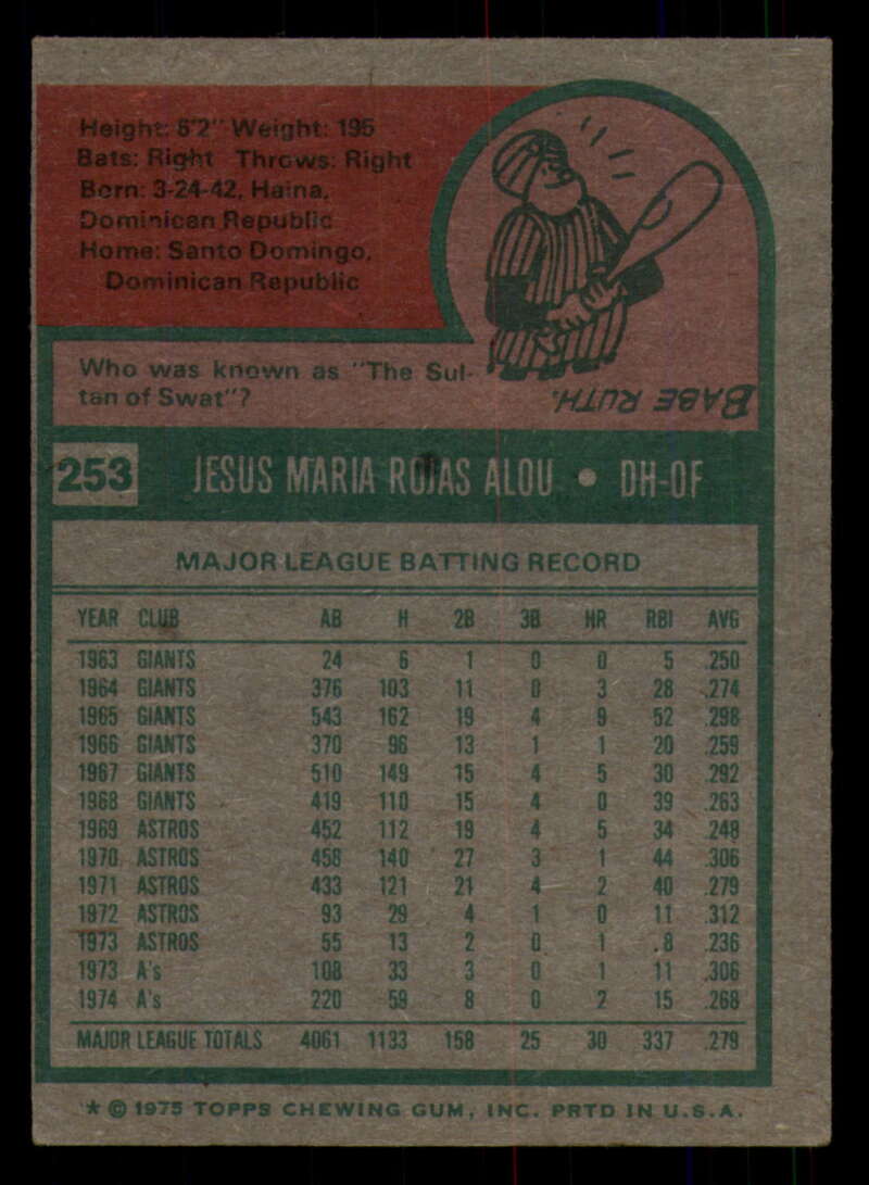 1975 Topps Baseball #166 - #259 - Complete your set - Pick your card - Picture 409 of 451