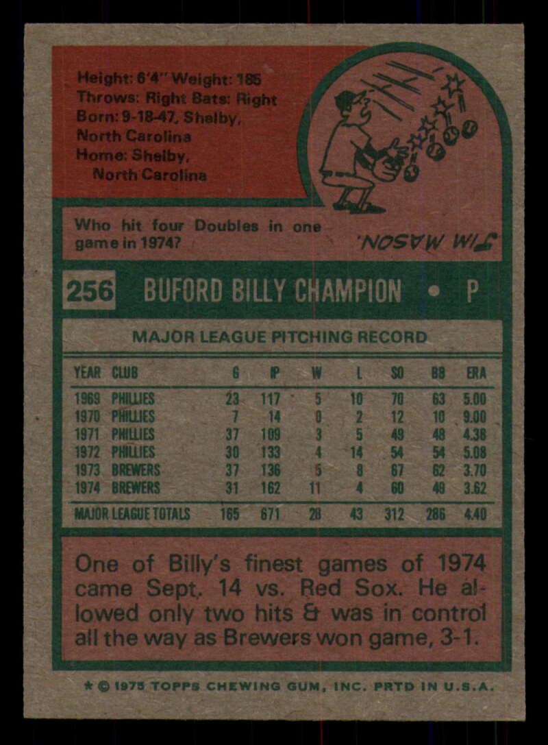 1975 Topps Baseball #166 - #259 - Complete your set - Pick your card - Picture 427 of 451