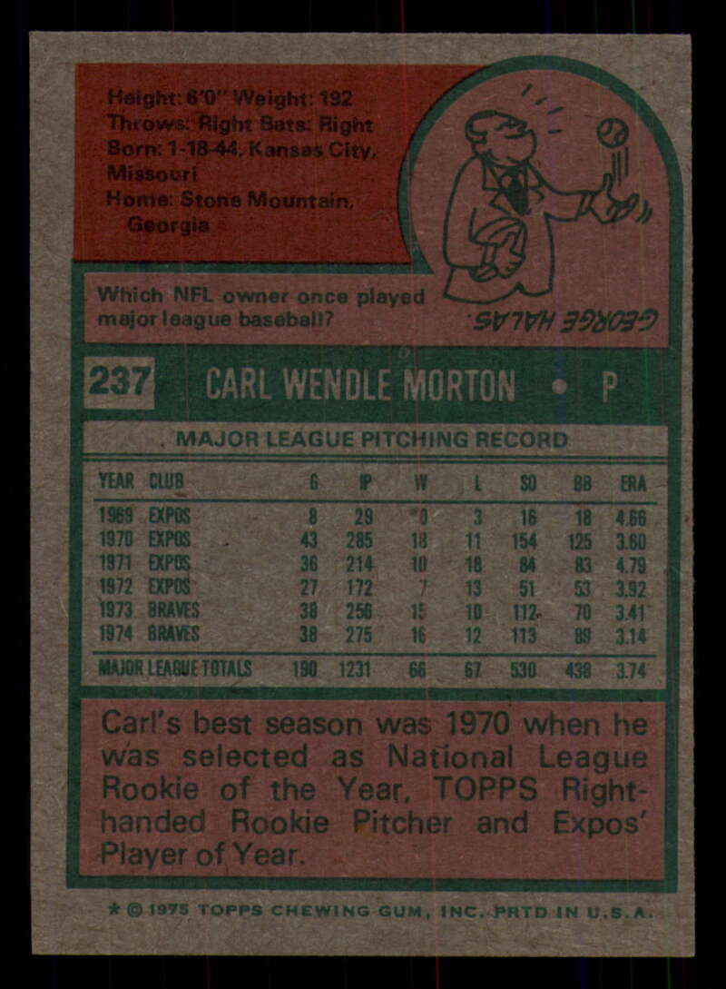 1975 Topps Baseball #166 - #259 - Complete your set - Pick your card - Picture 337 of 451
