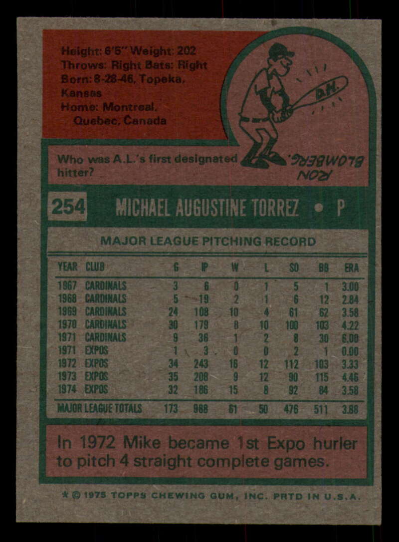 1975 Topps Baseball #166 - #259 - Complete your set - Pick your card - Picture 421 of 451