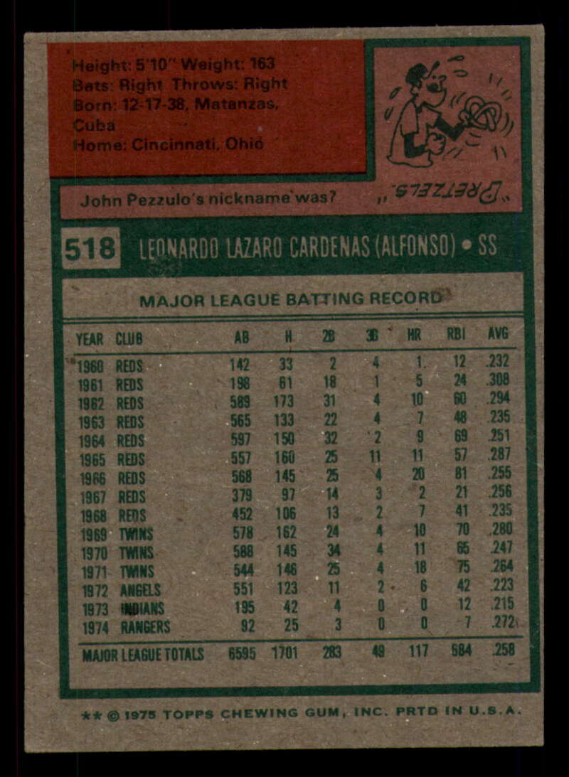 1975 Topps Baseball #516 - #585 - Complete your set - Pick your card - Picture 7 of 489