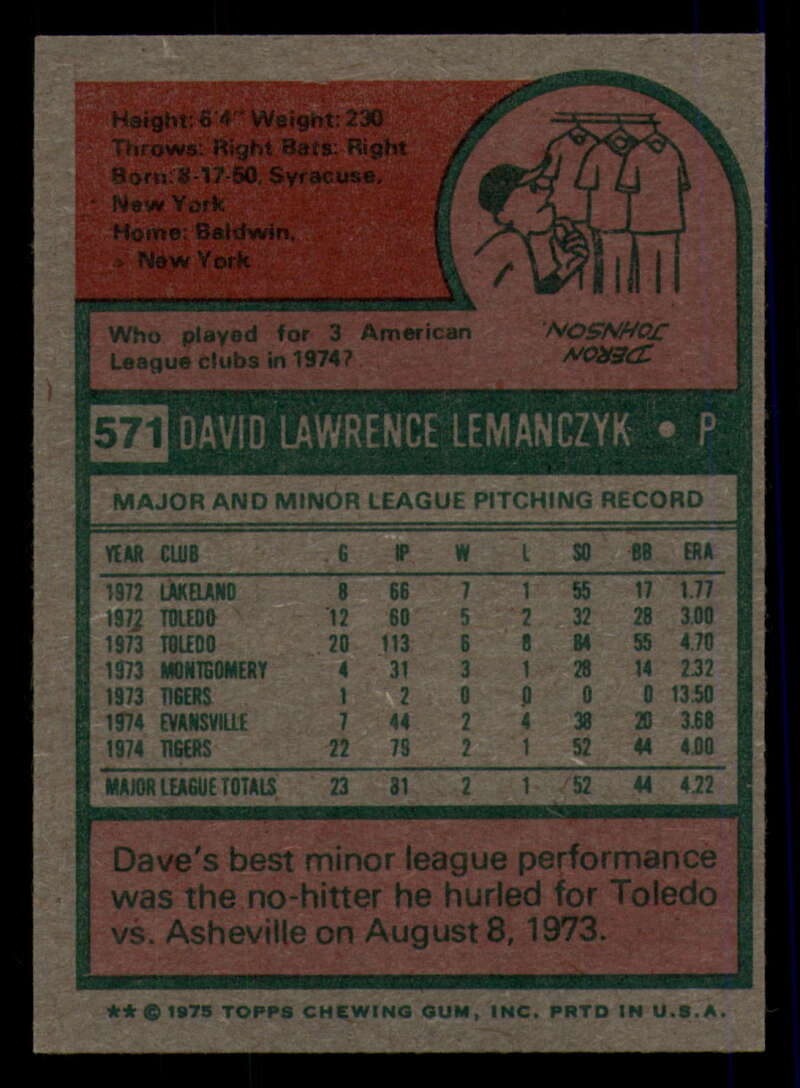 1975 Topps Baseball #516 - #585 - Complete your set - Pick your card - Picture 375 of 489