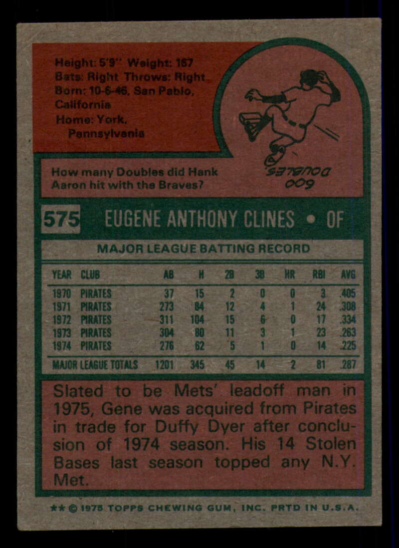 1975 Topps Baseball #516 - #585 - Complete your set - Pick your card - Picture 407 of 489