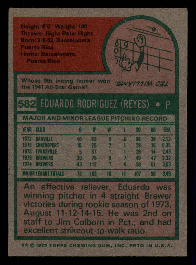 1975 Topps Baseball #516 - #585 - Complete your set - Pick your card - Picture 461 of 489