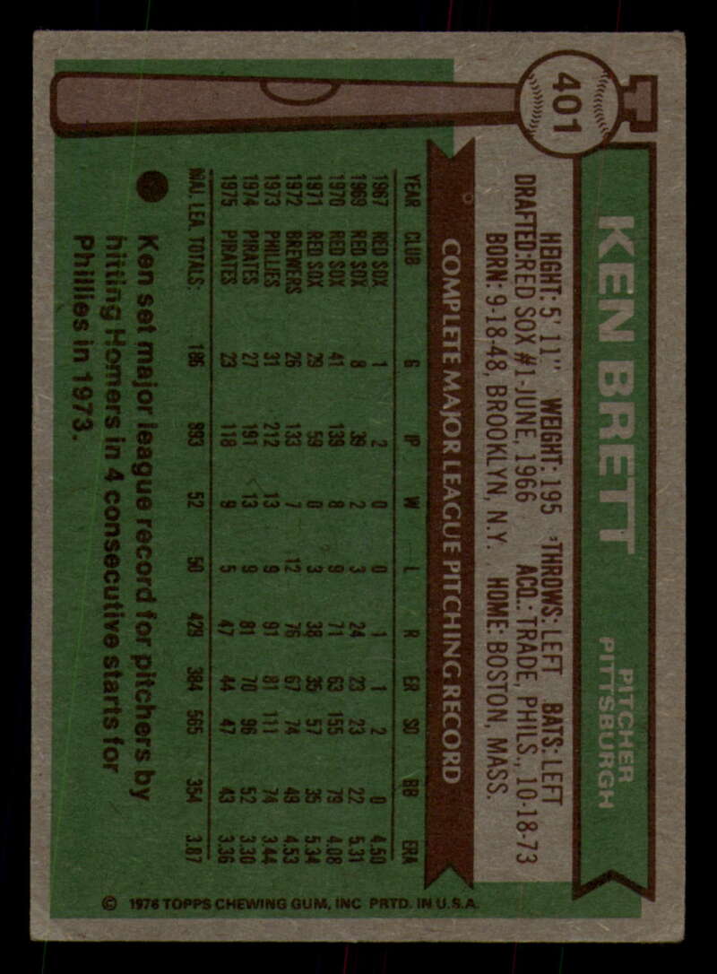 1976 Topps Baseball #391 to #450 - Complete your set - Pick your card - Picture 91 of 465