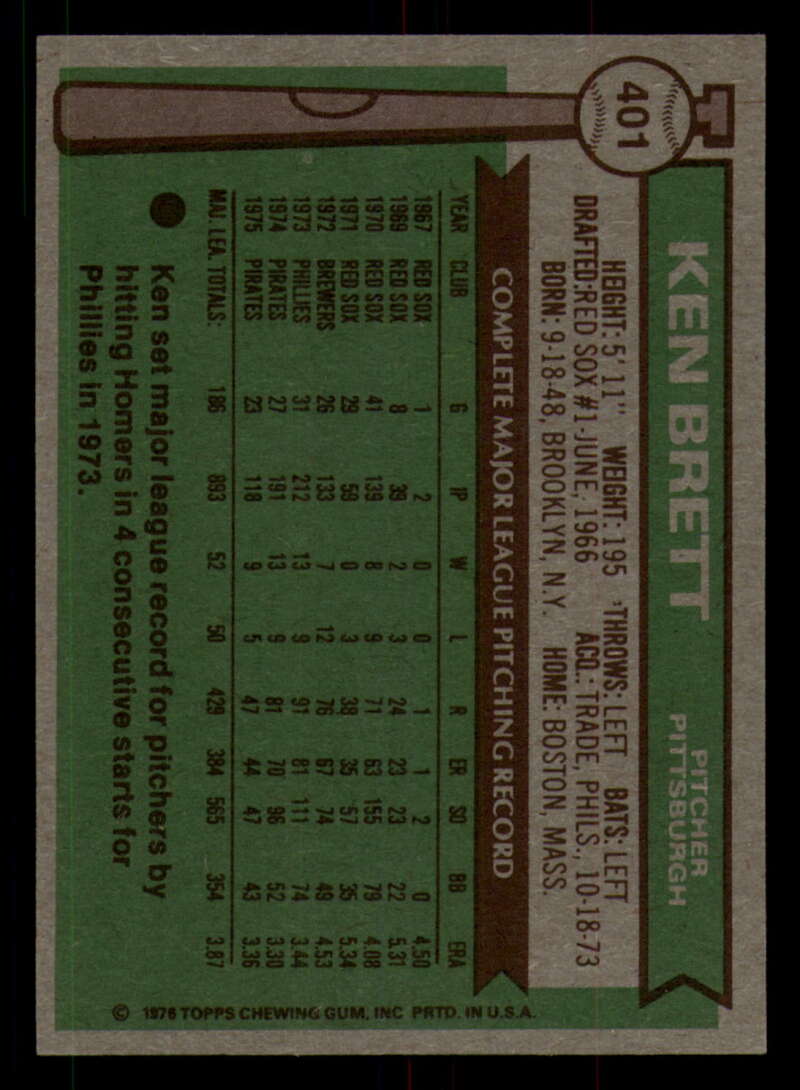 1976 Topps Baseball #391 to #450 - Complete your set - Pick your card - Picture 87 of 465