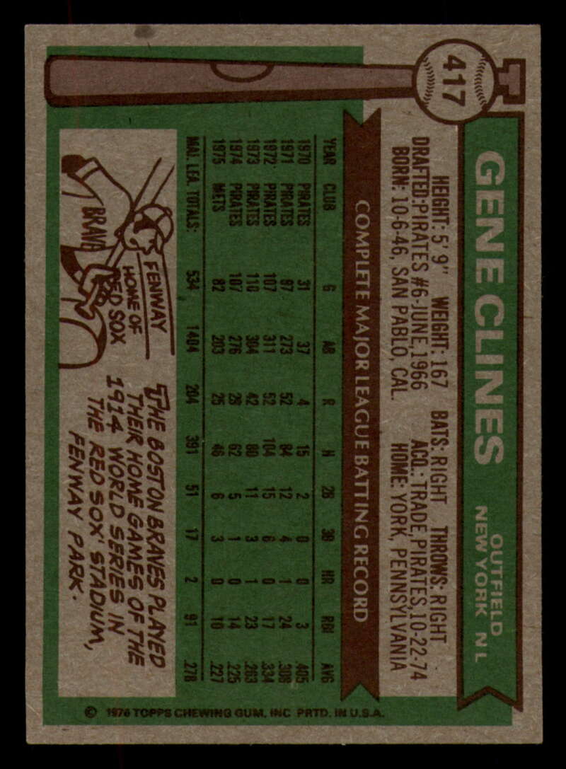 1976 Topps Baseball #391 to #450 - Complete your set - Pick your card - Picture 221 of 465