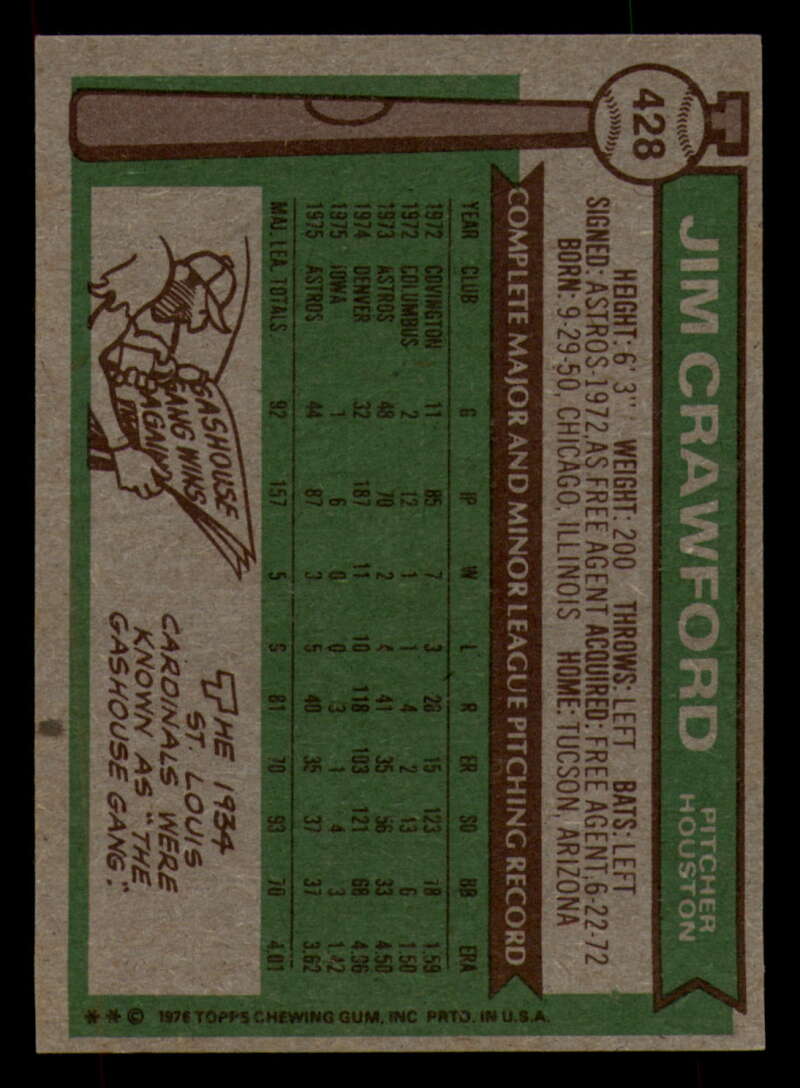 1976 Topps Baseball #391 to #450 - Complete your set - Pick your card - Picture 295 of 465