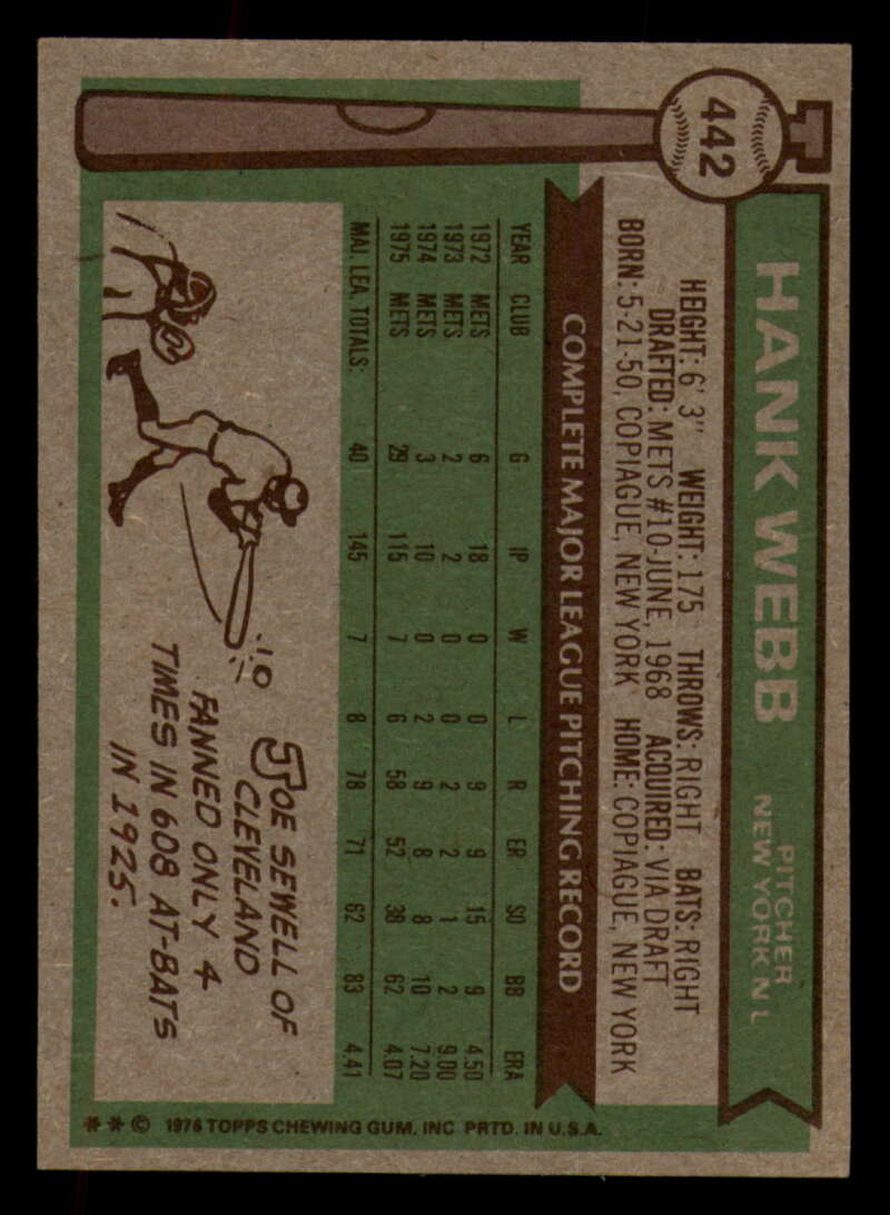 1976 Topps Baseball #391 to #450 - Complete your set - Pick your card - Picture 399 of 465