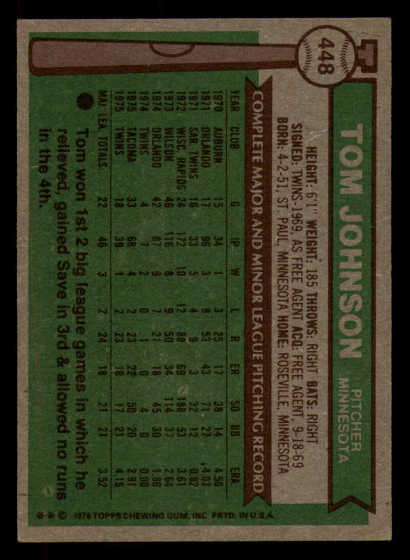 1976 Topps Baseball #391 to #450 - Complete your set - Pick your card - Picture 441 of 465