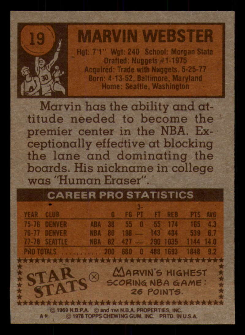 1978-79 Topps Basketball #1 - #50 - Complete your set - Pick your card - Picture 123 of 361