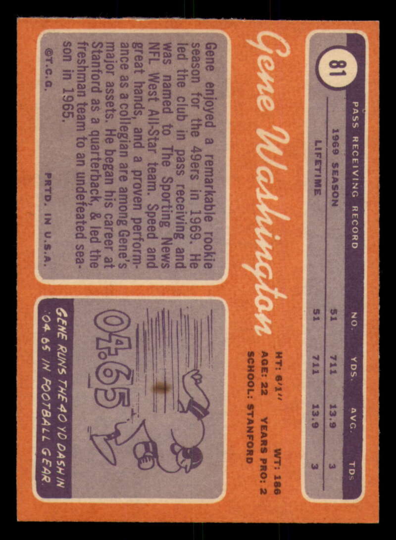 1970 Topps Football #1 to #89 - Complete your set - Pick your card - Picture 437 of 475