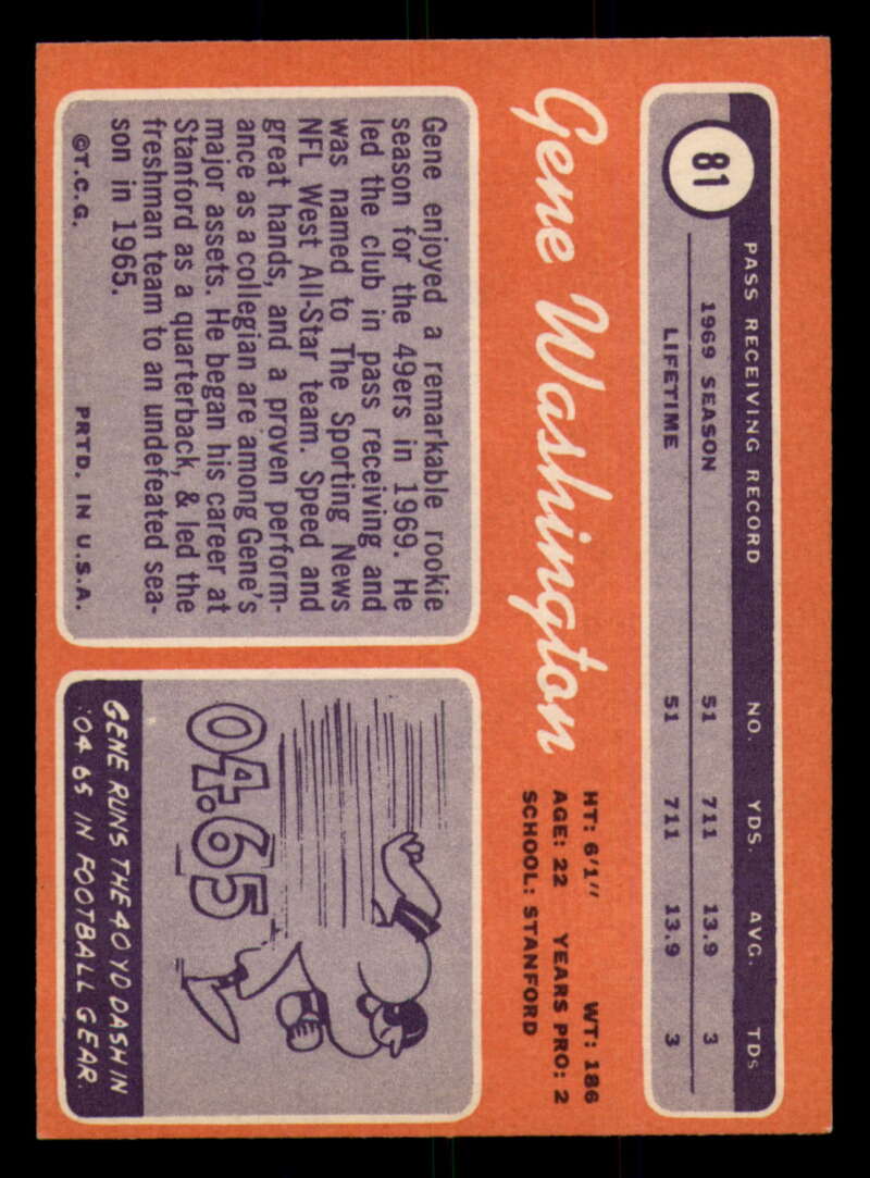 1970 Topps Football #1 to #89 - Complete your set - Pick your card - Picture 439 of 475