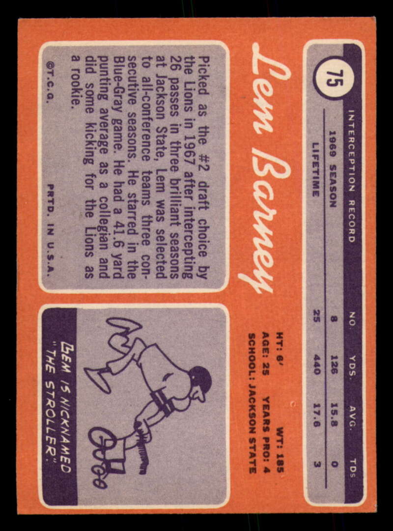 1970 Topps Football #1 to #89 - Complete your set - Pick your card - Picture 409 of 475