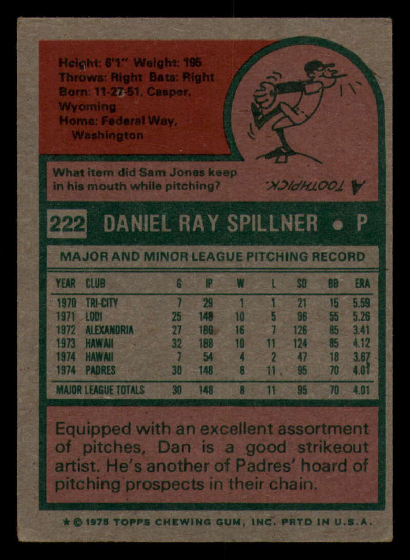 1975 Topps Baseball #166 - #259 - Complete your set - Pick your card - Picture 259 of 451