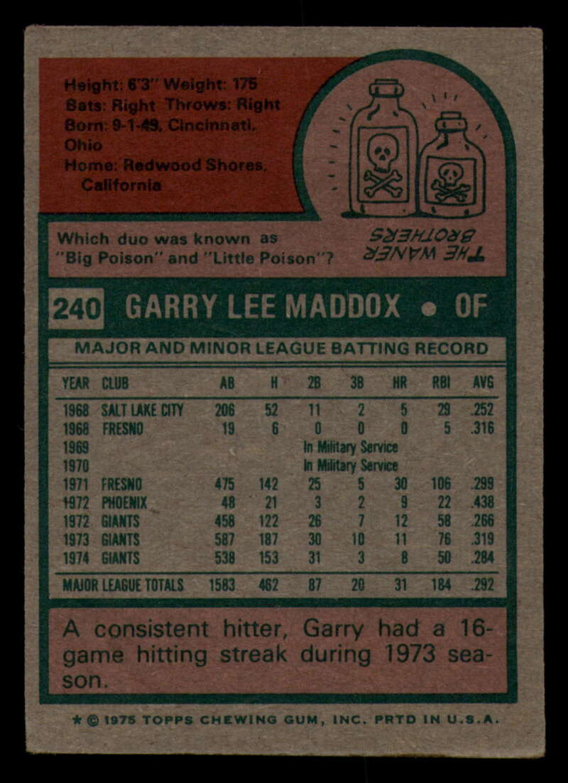 1975 Topps Baseball #166 - #259 - Complete your set - Pick your card - Picture 347 of 451