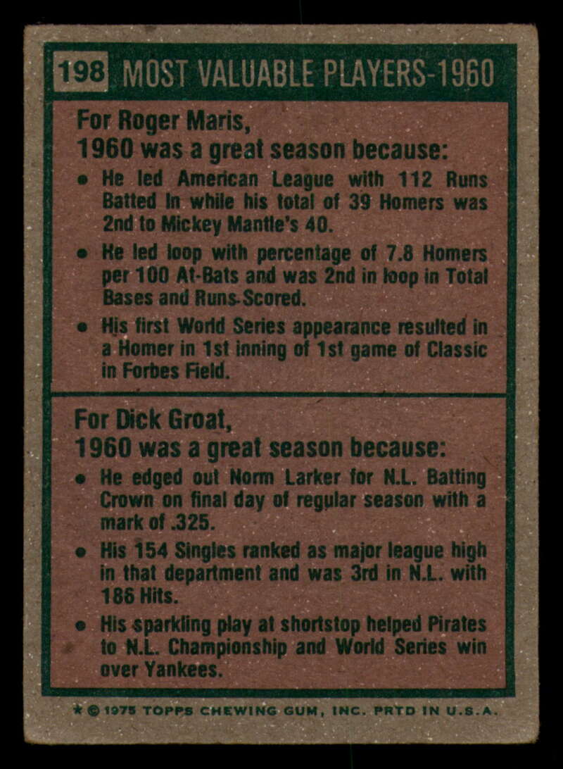 1975 Topps Baseball #166 - #259 - Complete your set - Pick your card - Picture 201 of 451