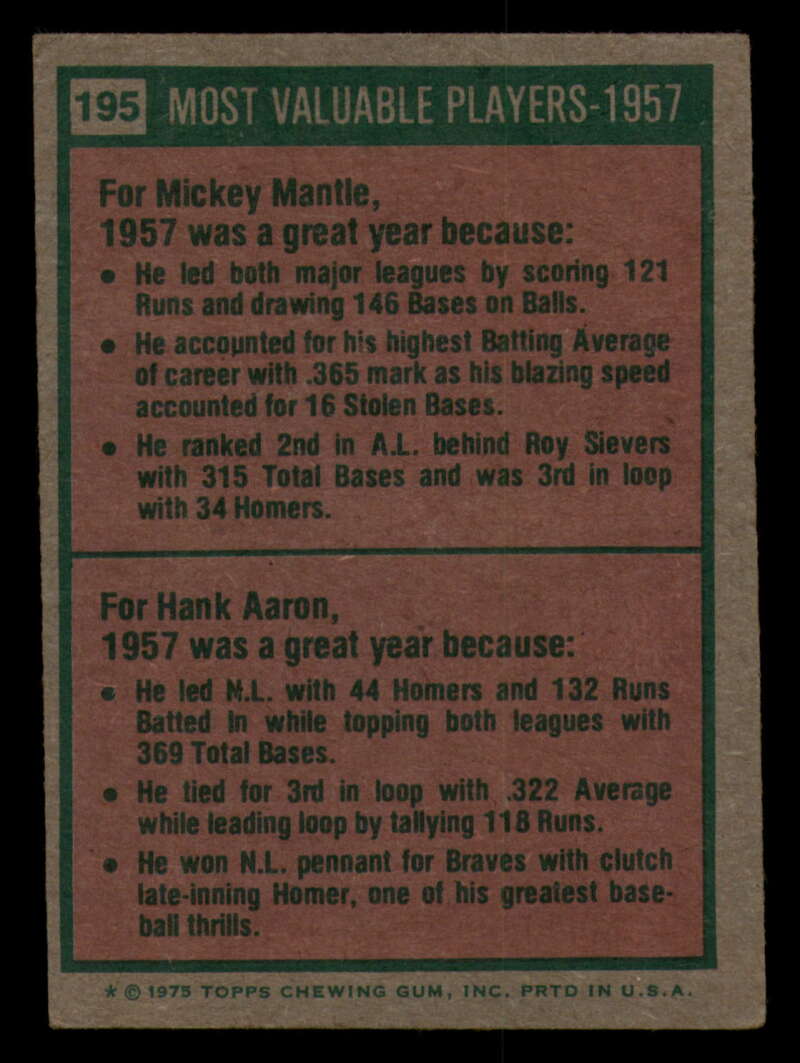 1975 Topps Baseball #166 - #259 - Complete your set - Pick your card - Picture 187 of 451