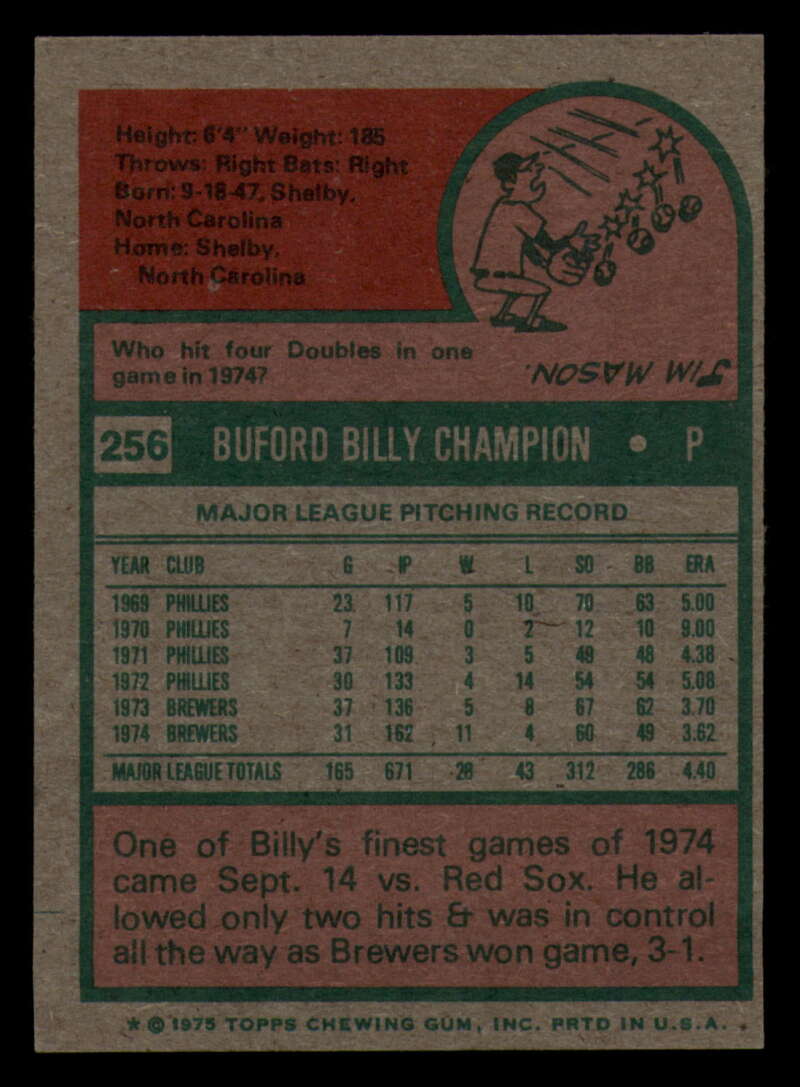 1975 Topps Baseball #166 - #259 - Complete your set - Pick your card - Picture 433 of 451