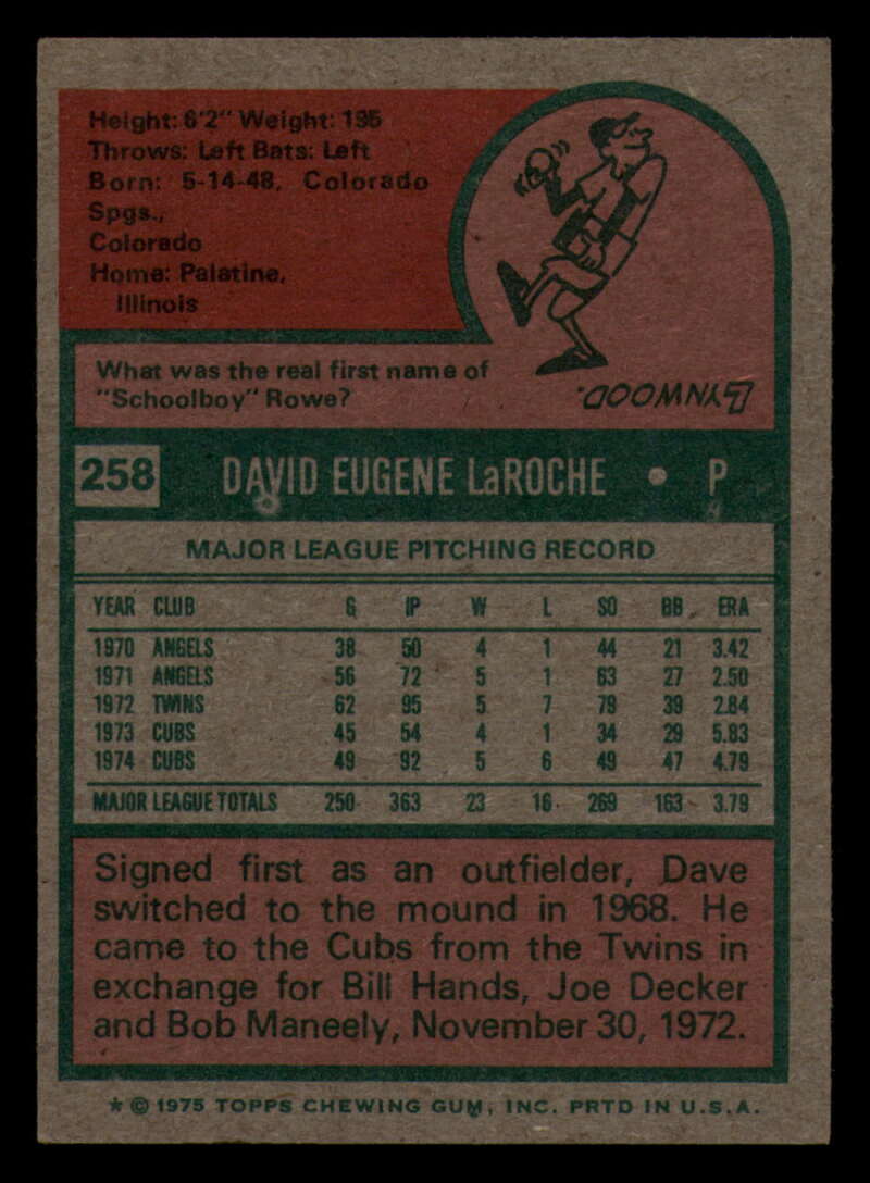 1975 Topps Baseball #166 - #259 - Complete your set - Pick your card - Picture 435 of 451