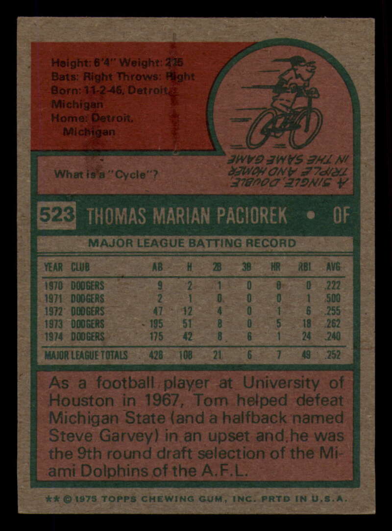 1975 Topps Baseball #516 - #585 - Complete your set - Pick your card - Picture 55 of 489