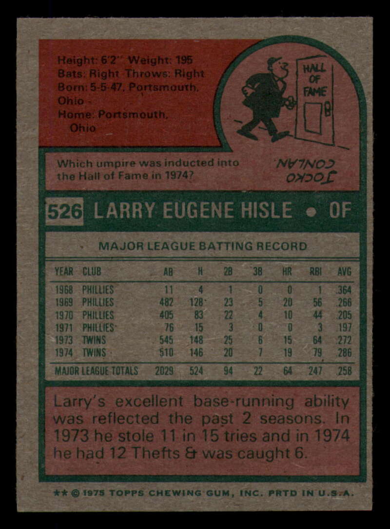 1975 Topps Baseball #516 - #585 - Complete your set - Pick your card - Picture 81 of 489