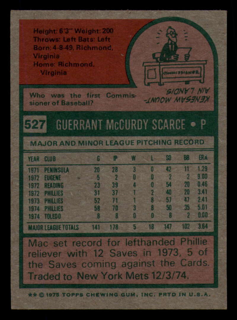 1975 Topps Baseball #516 - #585 - Complete your set - Pick your card - Picture 89 of 489