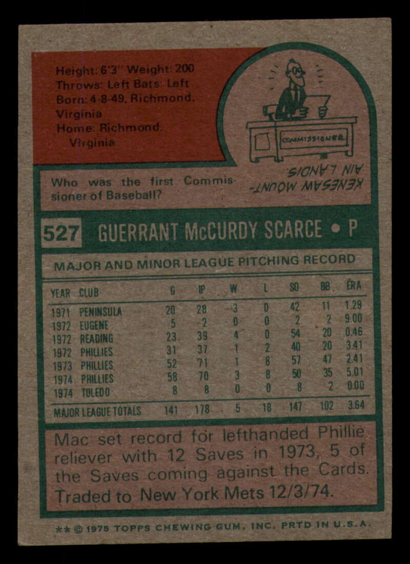 1975 Topps Baseball #516 - #585 - Complete your set - Pick your card - Picture 91 of 489